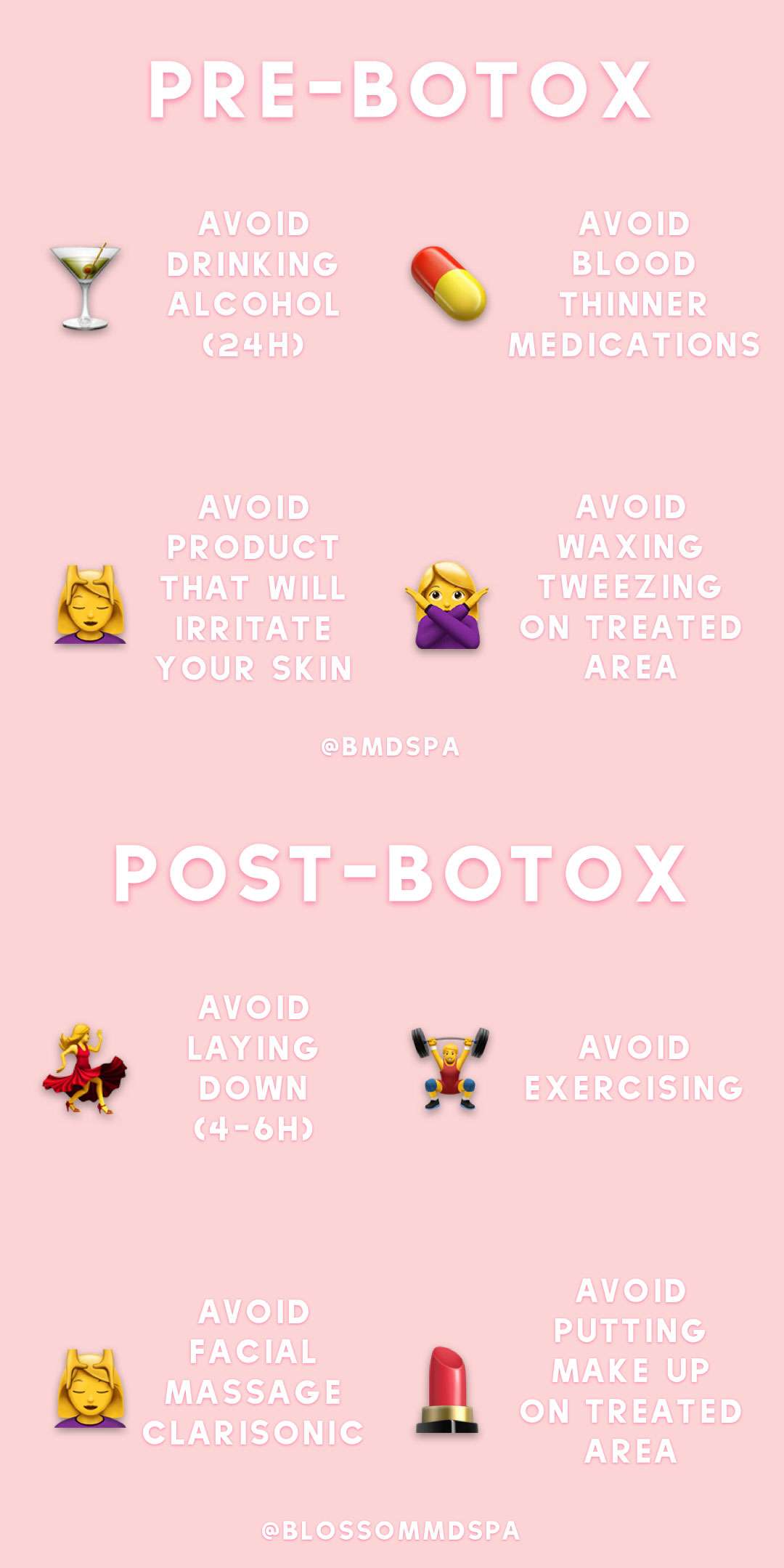 Post-Botox Treatment Instructions