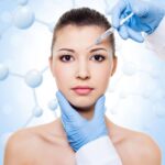 woman receiving a botox injection