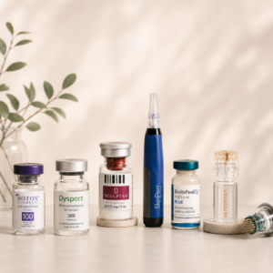 Med spa treatment combinations in San Ramon including Botox, filler, Sculptra, RF microneedling, and BioRePeel.